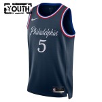 Maillot NBA Philadelphia 76ers Quentin Grimes Nike 2025-26 City Edition Navy Swingman - Enfant
